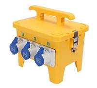 Asixxsix Boîte de distribution électrique, boîtier étanche type « araignée », distributeur d'énergie portable, connexion flexible, centre d'alimentation portable pour chantiers