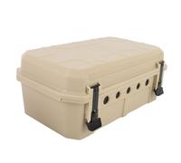 Asixxsix Boîte de Jonction, Boîtier électrique ABS étanche IP54 avec Pinces de Limite de Fil et Joints en Caoutchouc, pour Multiprises Extérieures, Prises de Minuterie, Lumières LED 15,35 (Beige)