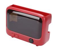 Asixxsix Boîte de Rangement Murale pour Routeur avec Trous d'aération, étagère de Rangement pour Modem WiFi pour la Gestion des Câbles, 11,02 X 3,74 X 8,27 Pouces, Blanc Lait, Compatible avec (Rouge)