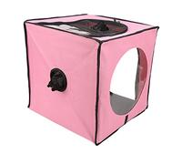 Asixxsix Boîte de Séchage pour Animaux de Compagnie, Conception en Anti-Poils Volants, Boîte de Séchage Pliable pour Animaux de Compagnie, de Pliable avec Tapis pour Chats, Chiens, Camping, Voyage,