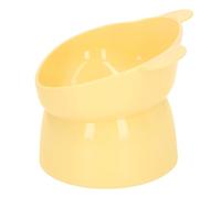 Asixxsix Bol DE NOURRIURES SURÉLEVÉ pour Chat, Bol SURÉLEVÉ pour LA NOURRICE ET L'AU, Protection DE LA Colonne Vertébral, Plat DE NourRaric (Yellow)
