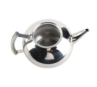 Asixxsix Bouilloire à the, capacité de 2 L, Theière en Acier Inoxydable 201 Poli Miroir, Bouillare à Eau Avec Filtre Infuseur Amovible pour Restaurants, Salles de Conference, Salon