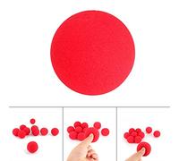 Asixxsix Boulette Rouge Magique, 10 Pièces, 4,5 Cm, Tours de Comédie Doux | Kit d\' classique, éponge légère, effets multiplicateurs de disparition, spectacles de rue en gros plan,