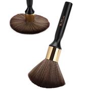 Asixxsix Brosse de Coiffure Non Pelucheuse, Brosse pour le Cou, Adaptée au Nettoyage Domestique ou au Salon de Coiffure, Petits Cheveux en Bois Massif et Laine de Fibre (BLACK)