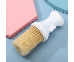 Asixxsix Brosse de Nettoyage Douce pour Cheveux avec Poignée Ergonomique pour une Application en Douceur, Adaptée à la Coiffure, Matériau : ABS (WHITE)