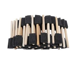 Asixxsix Brosses en Mousse, Brosse en Mousse, Ensemble de pinceaux en Mousse 50 pièces pour Les Cours d'art