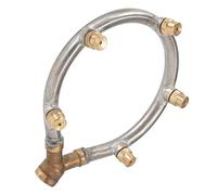 Asixxsix Buse de Brumisation, Arroseur d'Aau pour être Système de Refroidaillage Extérieur Buse de Brumisateur à Vis Femelle G1 / 4in en Acier Inoxydable avec 5 Bus pour Jardification, Humidification