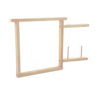 Asixxsix Cadre de tufting de Tapis, kit de Cadre en Bois de Tapis en Bois Tapis Tapft Caft Tufting Gun Tapis Tufting Cadre Faire Fournitures Fournitures Punch Cadre de Courtepointe
