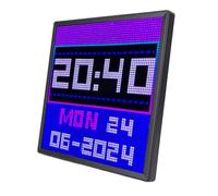 Asixxsix Cadre Photo Numérique, 5 V 2 A avec Télécommande APP 64 X 64, Cadre d'affichage LED, Photo Pixel Art avec Support Mural pour Bureau pour Décoration de Salle de Jeux