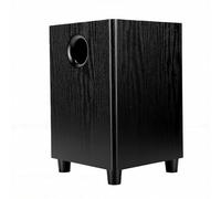 Asixxsix Caisson de Basses Passif de 6,5 Pouces, Puissance de 100 W, Son Puissant, Armoire en MDF, Base Surélevée, Haut-Parleur Passif pour Home Cinéma, Audio de Studio, Fête