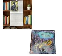 Asixxsix Calendrier Mural des Sorcières 2026, Calendrier de Planification Astrologique en Papier couché avec Rituels de Sorts Phases de Lune, Carnet de Dates des Sorcières 2026, Cadeaux