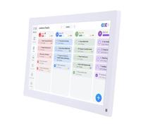 Asixxsix Calendrier Numérique de 15,6 Pouces et Corvée, WiFi HD Tactile Affichage Interactif Smart Family Planner Frame Numérique, Partager des Moments de N'importe où (EU)