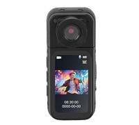 Asixxsix Caméra d'action, Support Magnétique, Enregistrement en Un, Taille de Pouce Rotative à 180 Degrés, Portable, Caméra Portable avec pour Le Cyclisme, Les Voyages et Les Sports (Black)
