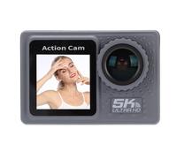 Asixxsix Caméra d'action WiFi 5K 30FPS 24MP, Caméra sous-Marine Anti-Shake, Caméra Sportive de Moto avec Un Grand Angle de 170 ° et Une Télécommande, pour Le Ski et Le Vélo