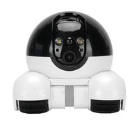 Asixxsix Caméra intérieure, Audio bidirectionnel, Double Objectif, caméra de sécurité Intelligente, caméra Mobile pour Animaux, Longue autonomie, Application Mobile (32G 400W)