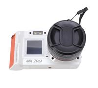 Asixxsix Caméra Numérique 4K, Appareil Photo DSLR 70MP avec 50x Zoom Auto Focus F1.8 Aperture Double écran Flash WiFi, Caméra Vidéo pour la Photographie Vlogging (White)