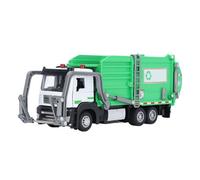 Asixxsix Camion Poubelle réaliste pour garçons et Enfants, avec Benne et poubelles, 22 x 6 cm, idéal comme Cadeaux d'anniversaire pour garçons et Filles.