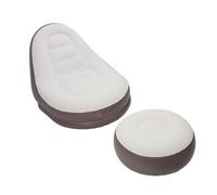 Asixxsix Canapé Gonflable, canapé d'air Portable avec Une Pompe Rechargeable Intégrée et Un Pouf à Tissu Pliable, Un canapé époustouflant pour Le Camping, la Maison, L'extérieur