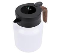 Asixxsix Carafe à café Thermique de 1000 Ml, Pot Thermique isolé en Acier Inoxydable avec Infuseur à thé pour café, Eau Chaude, thé, Boisson Chaude, Bouilloire à café Isolée Sous Vide (WHITE)