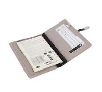 Asixxsix Carnet de Planification, Journal de Voyage personnalisé avec Lumière, Banque D'alimentation 8000 MAh, Chargeur sans Fil 15 W, Calculatrice, Carnet de Voyage en Cuir PU