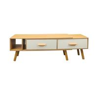 Asixxsix Carte de Télévision, Table de Console Télévisée pour 55 60 65 70 75 80 Pouces TV avec Armoire de Rangement Ouverte, 120 Cm à 198 Cm Armoire à Télévision Nordique Extensible