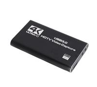 Asixxsix Carte de Vidéo 4K, USB 3.0 1080P 60fps | Boîtier en Alliage D'aluminium, Entrée Micro 3,5 Mm, Plug and Play, Prend en Charge OBS Studio Zoom VLC Steam Deck, pour