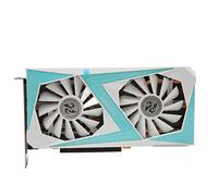 Asixxsix Carte Graphique RTX 2070, Carte Vidéo de Jeu PC 8 Go GDDR6 256 Bits avec PCI Express 3.0, HDMI, 3xDP, 8 Broches Double Ventilateurs Blanc Carte Graphique D'Ordinateur