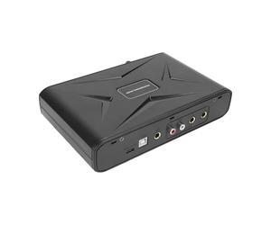 Asixxsix Carte Son USB Externe, Carte Son avec Préamplificateur de Microphone, Surveillance Zéro Retard, Console de Mixage Plug and Play pour Instruments de Musique de Jeu karaoké