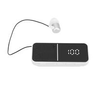 Asixxsix Casque Bluetooth, Une Oreille, Casque sans Fil Stéréo, Suppression du Bruit, Système de Microphone sans Fil avec Câbles Rétractables pour karaoké, Chanteur, église, Mariage (White)