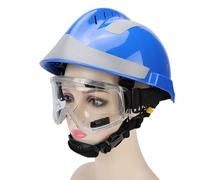 Asixxsix Casque de Sauvetage avec Phare, Casque de sécurité d'absorption des Chocs de 4 Niveaux avec Bandes réfléchissantes et Sangle à Menton réglable, pour la Construction des navires