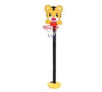 Asixxsix Cerceau de Basket-Ball D'Intérieur pour Enfants, Cerceau de Basket-Ball D'Intérieur Réglable en Hauteur pour Tout-Petits avec Base Stable Rechargeable et Pompe à Ballon, Jouet
