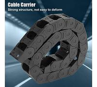 Asixxsix Chaîne de Traînée en Nylon Ouverte des Deux Côtés, 100cm, 25X38mm, équipement de Transport en Surpoids, Noir