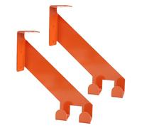 Asixxsix Chainsaw Hanger, 2PCS Chainsaw en Acier Inoxydable Mounting Wall avec 3 façons de Suspendre, Garage Storage Shed Organizer, Chainsaw Heavy Duty Holder pour la Maison