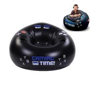 Asixxsix Chaise de Jeu Gonflable pour Enfants, Supporte jusqu'à 220 LB, Fauteuils Poire de Jeu Pneumatique, pour Salles de Jeux, Jeux Vidéo ou Détente, Dortoirs, Fêtes, Noir