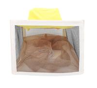 Asixxsix Chapeau d'apiculture, équipement de Protection du Visage à Voile Professionnel avec Conception Pliable à Bord carré pour les études sur le Terrain de la Pêche en Plein Air