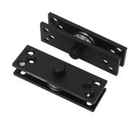 Asixxsix Charnière à Pivot de Porte Dissimulée, Charnière Cachée Robuste en Acier Inoxydable à Rotation à 360 Degrés sans Bruit, Conception à 2 Roulements pour Portes en Bois, en