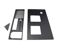 Asixxsix Châssis de Carte Mère Robuste et Durable pour Machine Minière de 305 X 245 Mm, Châssis Noir en Matériau SECC pour Boîtier de Bureau