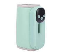 Asixxsix Chauffe-biberon portable, batterie rechargeable 8000 mAh, chauffe-lait sans fil à chauffage rapide, 11 réglages de température, écran LED, avec veilleuse (GREEN)