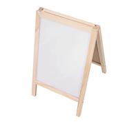 Asixxsix Chevalet d'Art Sur Pice, Chevalet Double Face pour les Enfants AVEC Tableau Noir et Tableau Magnétique, Structure en Peuplier, Grand Espace de Peinture, Jouet éducatif