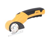 Asixxsix Ciseaux électriques sans fil, cutter rotatif en alliage d'aluminium pour carton, cutter rechargeable pour carton avec batterie intégrée de 1500 mAh, pour tapis en tissu (YELLOW)