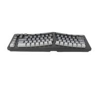 Asixxsix Clavier de Jeu, Clavier de Jeu RVB avec 69 Touches en Forme de V, Design Compact, Câble de Type C Détachable, 16 Millions de Modes de Rétroéclairage Couleur pour PC Mac iOS