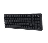 Asixxsix Clavier de Jeu Mécanique, 11 éclairages RVB Dynamiques,Clavier Mécanique sans Fil,Disposition à 75% des Touches N, rétroéclairé pour MacOS Android, Lumineux (Black)