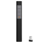 Asixxsix Clicker de Présentation sans Fil 2,4 GHz avec Pointeur à Faisceau Rouge pour Ordinateur Portable, Tourneur PowerPoint de Page Plug and Play avec Portée de Contrôle de 30 M et