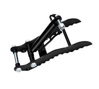 Asixxsix Clip de Pouce Hydraulique, Clip de Pouce en Métal Extensible Pliable à un Trou avec Cylindre Hydraulique et 2 Tuyaux M14, pour Mini-pelle, sans Support en Forme de L