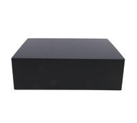 Asixxsix Coffret Cadeau avec Couvercle à Fermeture Magnétique, Boîte de Rangement Rectangulaire Pliable et Ouverte de 10,24x7,48x3,15 Pouces, Boîtes de Proposition de Demoiselle D'honneur (BLACK)