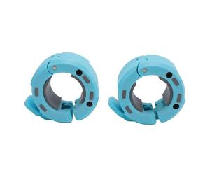 Asixxsix Colliers d'haltères, Clips d'haltérophilie Magnétiques à Dégagement Rapide, Verrous de Plaque Olympique avec Prise Sécurisée pour l'entraînement Physique 'haltérophilie (Gris bleuté)