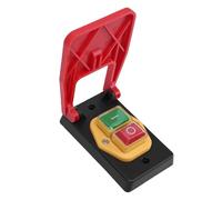 Asixxsix Commutateur de palette d'outil électrique, 16A interrupteur d'arrêt d'urgence avec grande pagaie rouge pour coupure rapide, pour Routeur Table scie Presse de forage Bandsaw