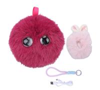 Asixxsix Compagnon Robot de Bureau AI, Dialogue Intelligent, Interaction Vocale en Temps Réel, Robot Interactif en Peluche pour Animaux de Compagnie, Robots Compagnons émotionnels (Rose Rouge