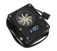 Asixxsix Compteur de Refroidissement par Eau en Acrylique Antirouille pour PC, Petite Interface à 3 Broches, Indicateur de Débitmètre à Filetage G1/4, écran LCD, pour Systèmes de Refroidissement PC,