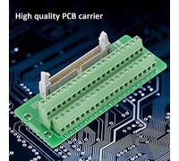 Asixxsix Connecteur de Bornier de Carte D'en-tête Mâle IDC40P 40 Broches pour Interface PLC avec Support-Convient au Montage sur Servo et Rail DIN